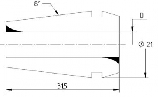 Präzisions-Spannzange ER 20 D=3,0mm