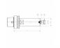Preview: Quernut-Aufsteckdorn DIN 3937 HSK63E D=40 A=160