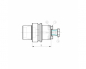 Preview: Quernut-Aufsteckdorn DIN 3937 HSK63E D=16 A=100