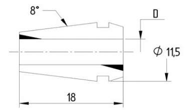 Präzisions-Spannzange ER 11 D=3,0mm