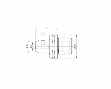 Preview: C50 Weldon Zylinderschaftaufnahme Ø 6, L=55