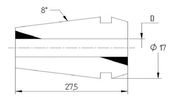 Präzisions- Spannzange ER 16 D=3,0mm