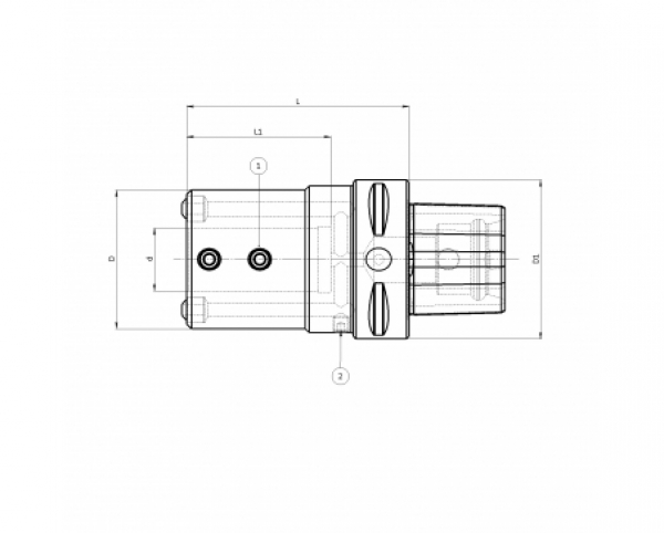 C63- Bohrerhalter für Wendeplattenbohrer Ø 40, L=105