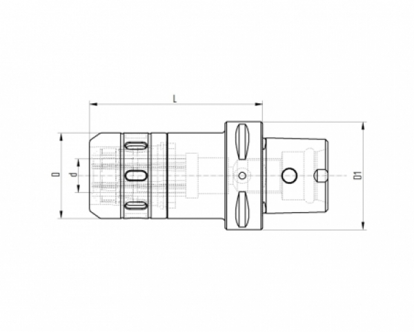 C63 Kraftspannfutter Ø20, L=80 - Datenblatt-